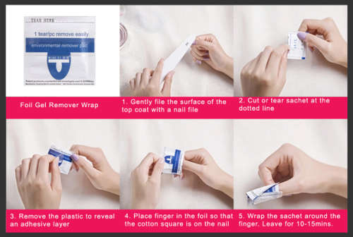 SOAK OFF GEL REMOVAL WRAPS 10PC