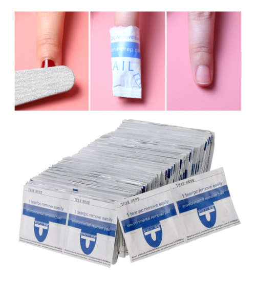 SOAK OFF GEL REMOVAL WRAPS 10PC