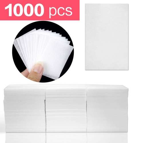 1000 LINT FREE COTTON NAIL WIPES