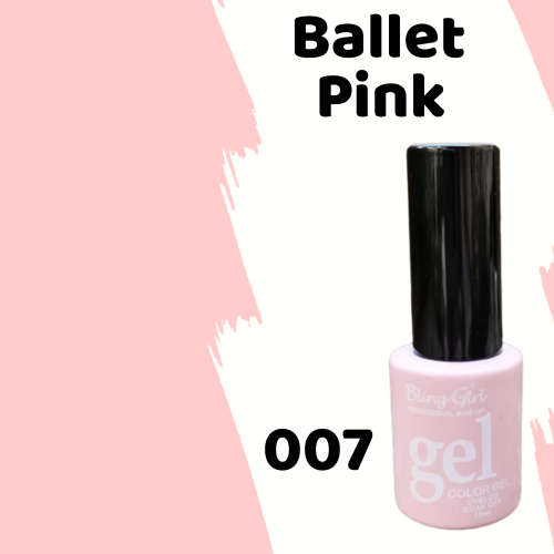 BLING GIRL UV Gel Polish 10ml - BALLET PINK 007