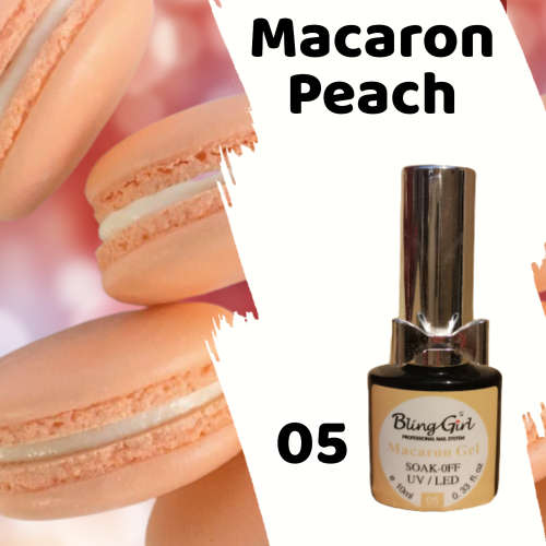 MACARON UV GEL POLISH 10ml - PEACH 05