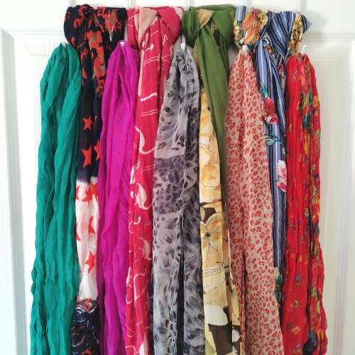 Bulk Lot of 10 Assorted Summer Scarves *NEW*