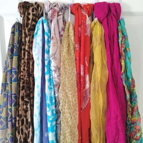 Bulk Lot of 10 Assorted Summer Scarves *NEW*