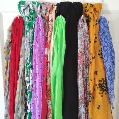 Bulk Lot of 10 Assorted Summer Scarves *NEW*