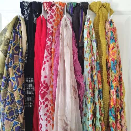 Bulk Lot of 10 Assorted Summer Scarves *NEW*