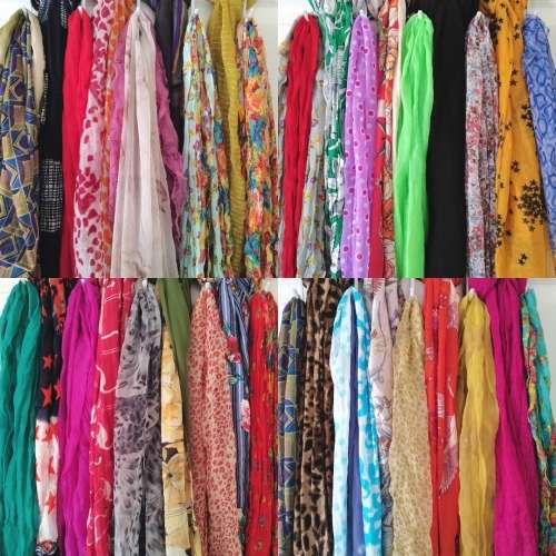 Bulk Lot of 10 Assorted Summer Scarves *NEW*