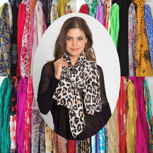 Bulk Lot of 10 Assorted Summer Scarves *NEW*