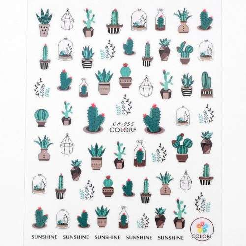 NAIL STICKERS CACTUS CA-035