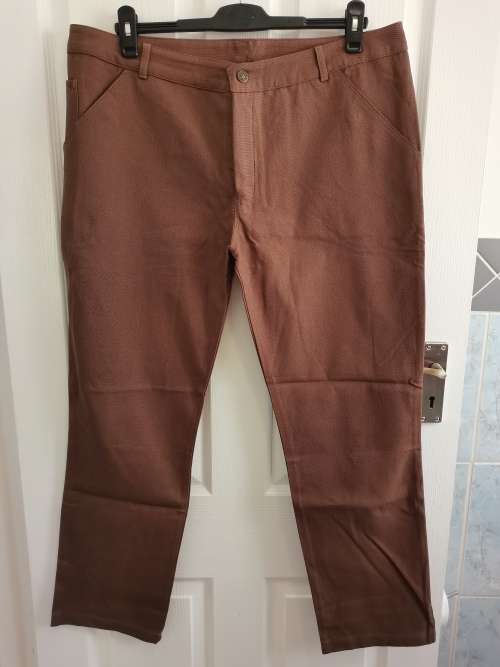 HEMPORIUM Slim Fit Mens Hemp/Cotton Chinos XL (38) Brown