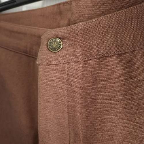 HEMPORIUM Slim Fit Mens Hemp/Cotton Chinos XL (38) Brown