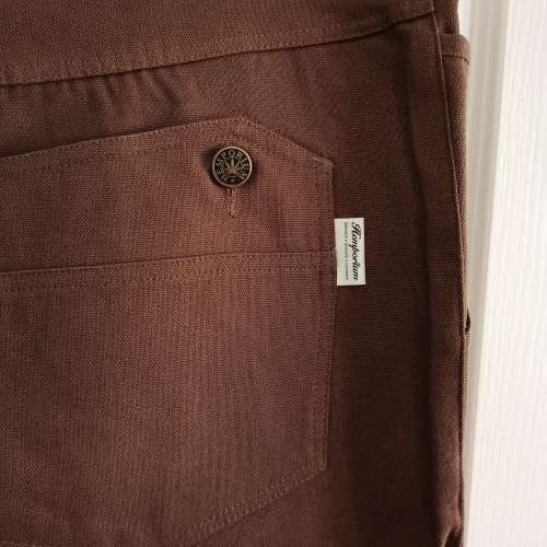 HEMPORIUM Slim Fit Mens Hemp/Cotton Chinos XL (38) Brown