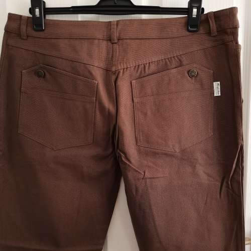 HEMPORIUM Slim Fit Mens Hemp/Cotton Chinos XL (38) Brown