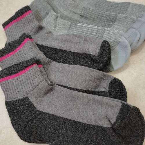 LADIES ANKLE SOCKS - 6 PAIRS THICK COTTON RICH