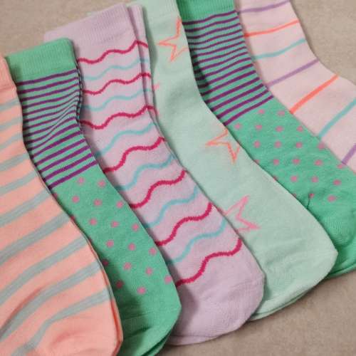6 Pairs of Ladies Ankle Socks