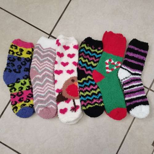 6 Pairs of Ladies Fluffy Socks