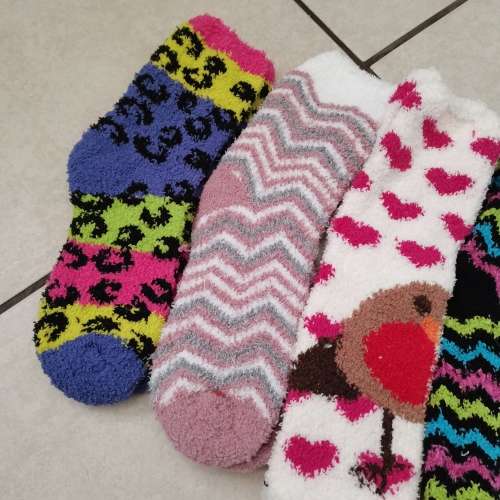 6 Pairs of Ladies Fluffy Socks