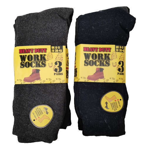 6 Pairs of Heavy Duty Work Socks