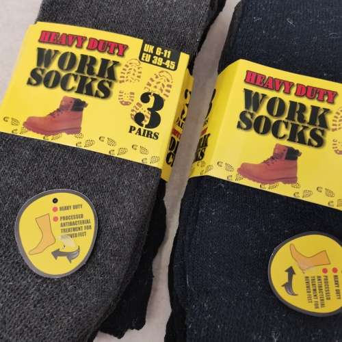6 Pairs of Heavy Duty Work Socks