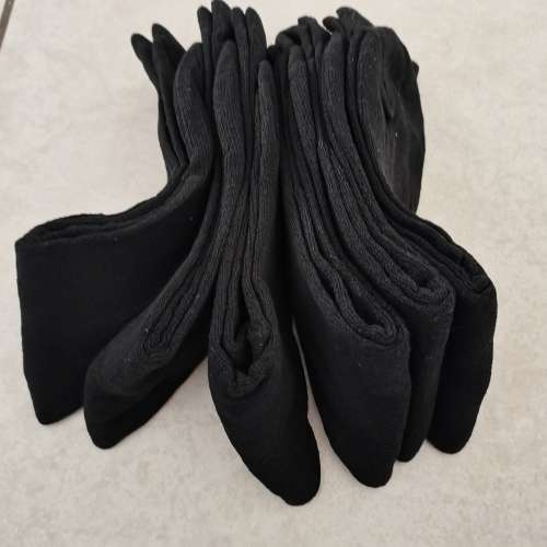 6 Pairs of Thick Black Boot Socks