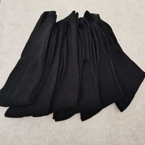 6 Pairs of Thick Black Boot Socks