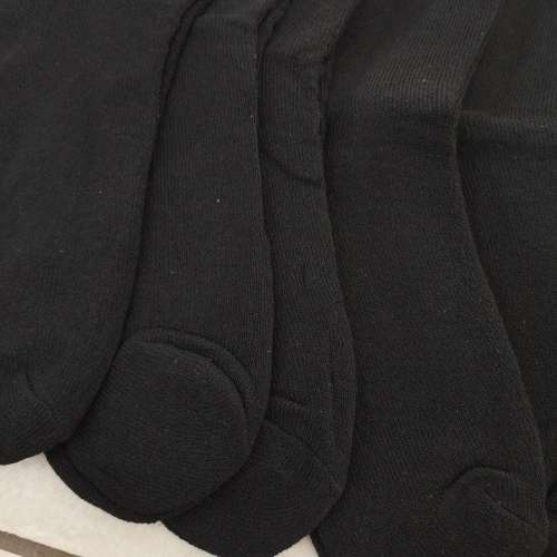 6 Pairs of Thick Black Boot Socks