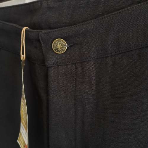 HEMPORIUM Slim Fit Mens Hemp/Cotton Chinos XXL (40) Black