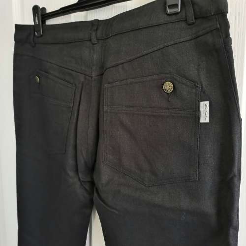 HEMPORIUM Slim Fit Mens Hemp/Cotton Chinos XXL (40) Black