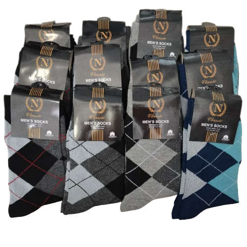 12 PAIRS of Mens Dress Socks