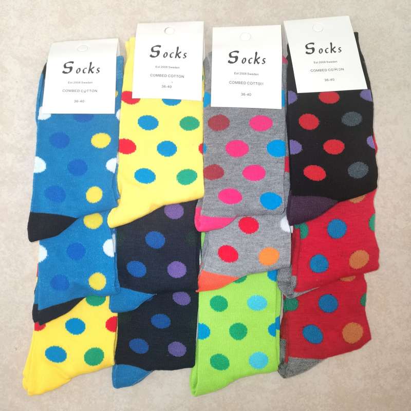 12 PAIRS of Colorful Socks