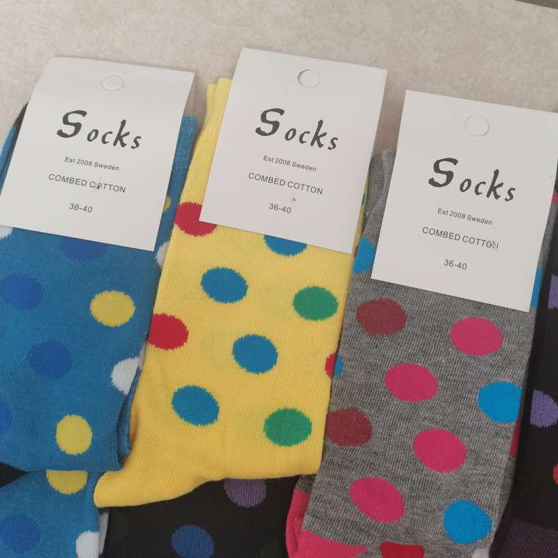 12 PAIRS of Colorful Socks