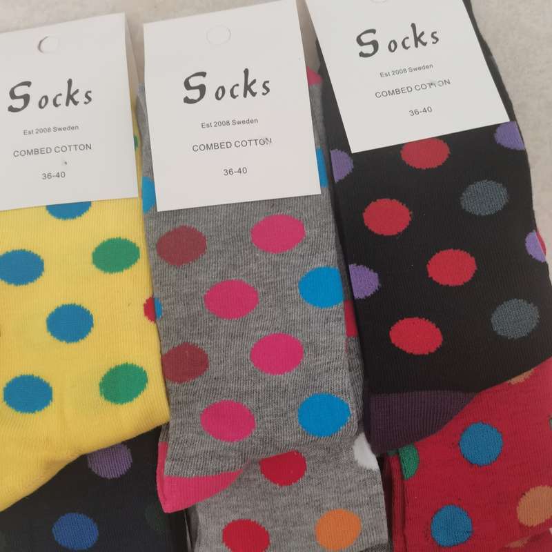 12 PAIRS of Colorful Socks