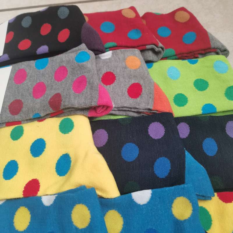 12 PAIRS of Colorful Socks