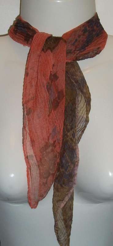 Small Peach Neck Scarf - 52cm x 54cm