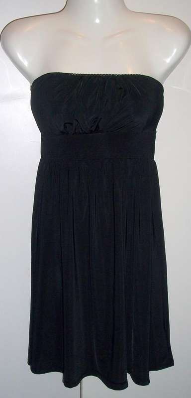 Black Strapless Dress - Size Medium