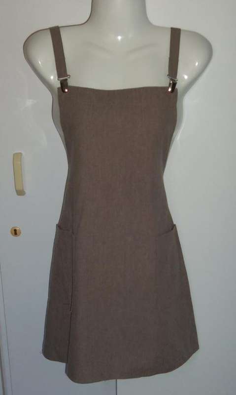 Light Brown Pinafore Mini Dress by SIXTY - Size 8