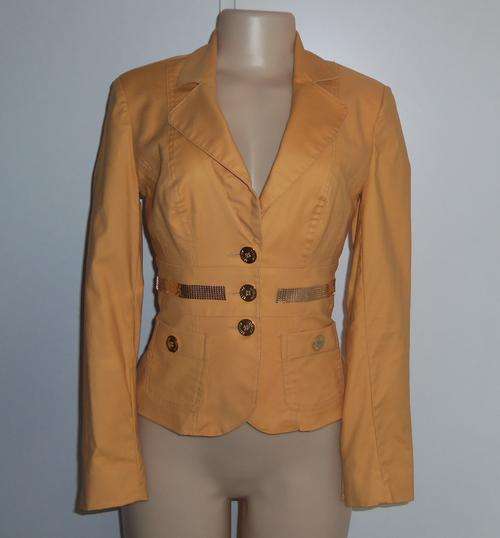 Mustard Blazer with Gold Details by ESSENCE - Size 30