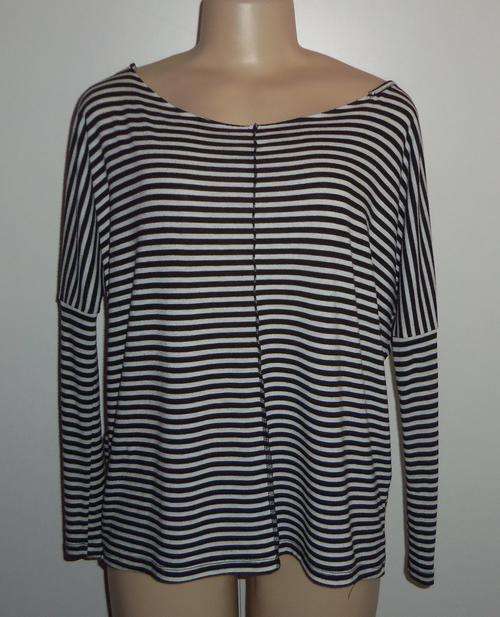 Black and White Striped Top by FLAVA (Sold at YDE) - Size Medium