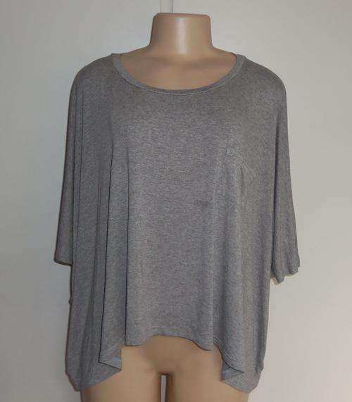 Grey Oversized Top by MISS PORT (Sold at YDE) - Size Medium