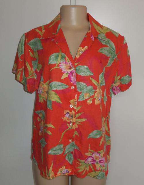 100% Authentic RALPH LAUREN Floral Shirt ~ Size MEDIUM