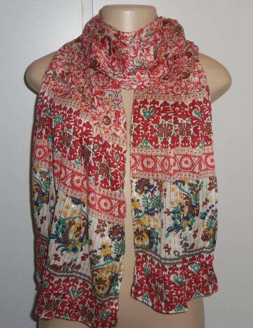 Gorgeous Printed Cotton Scarf  - Size 54cm x 184cm *** BRAND NEW ***