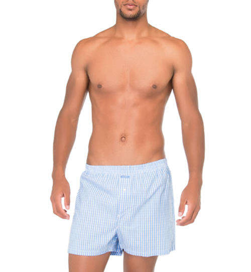 Mens Blue Cotton Boxers by WOOLWORTHS - Size XX LARGE *** BRAND NEW *** 4 Pairs Available ***
