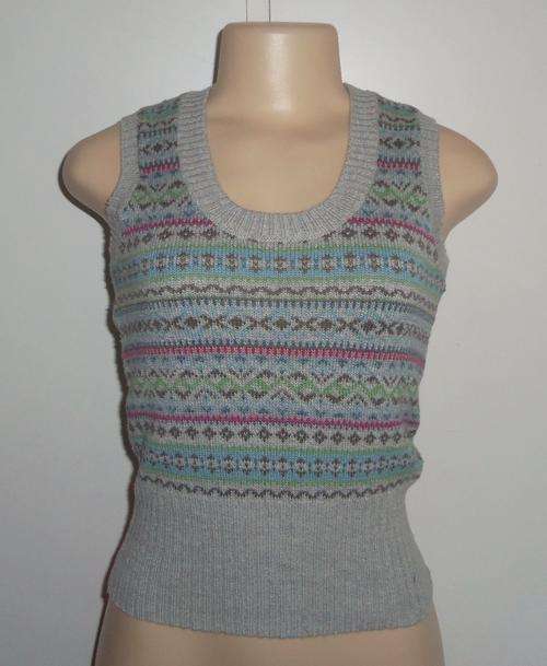 Grey Knitted Jersey/Vest - Size SMALL ** BRAND NEW ** EXCELLENT QUALITY **