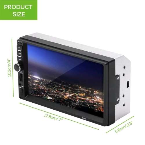 7" Double 7018B 2 DIN Car GPS FM Sterio Radio MP5 Player Touch Screen Bluetooth