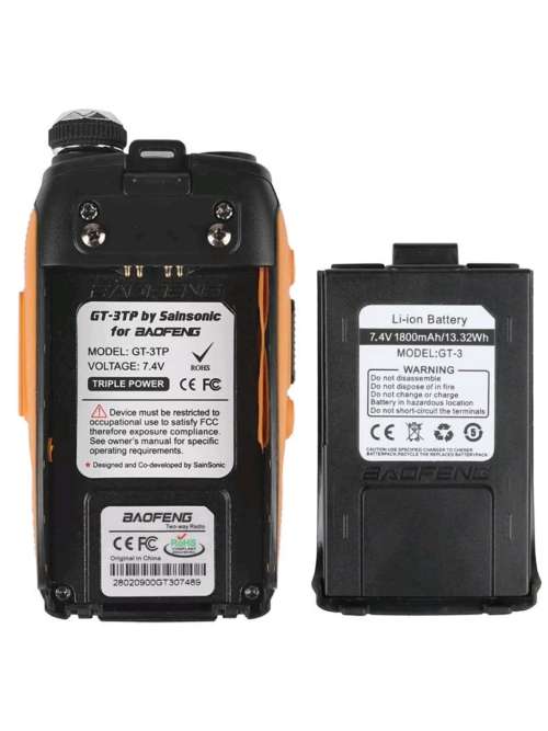 X2 Baofeng GT-3TP MarkIII  Tri-Power 1/4/8 Watt Transceiver