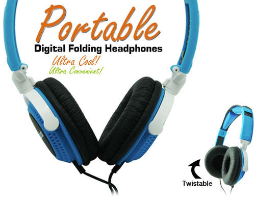 Portable Digital Folding Headphones