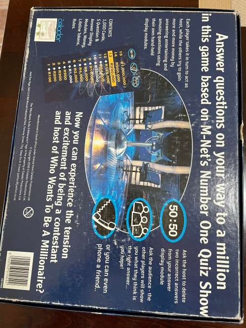 Who wants to be a millionaire boardgame