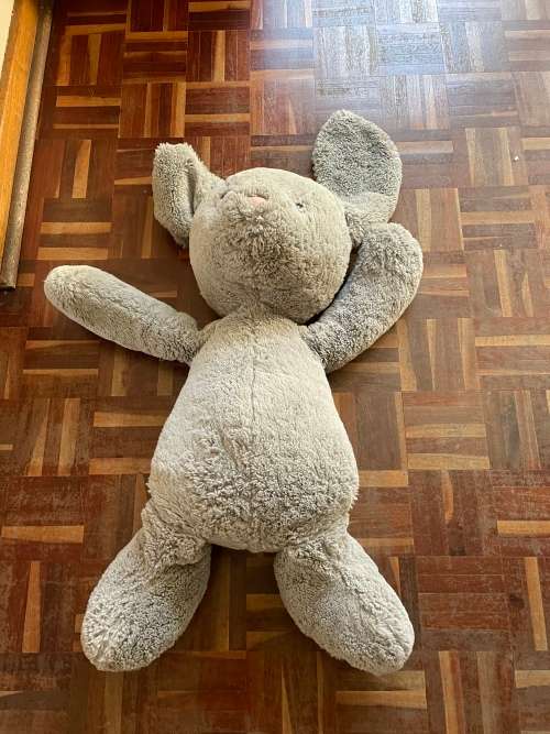 Woolworths 2015 grey plush bunny
