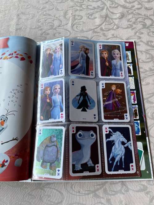 Frozen II dischem collectors trading cards and album (incomplete)