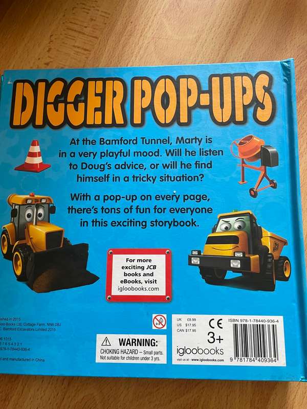 Digger Pop Up book for children