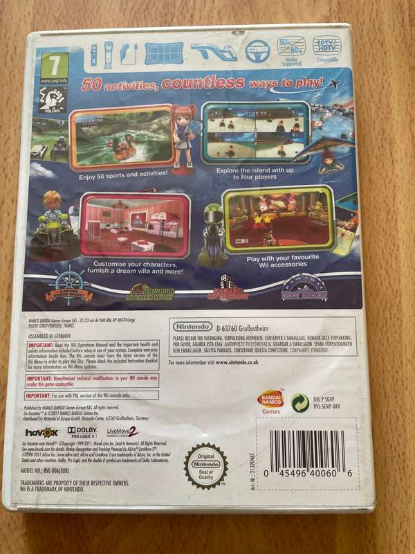 Wii go vacation